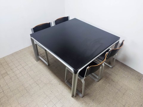 4x Pastoe SM0301 Esszimmerstuhl + Tisch von Pierre Mazairac