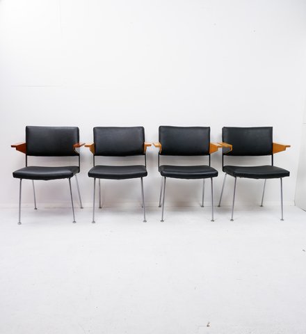 Set van 4 Cordemeyer stoelen voor Gispen