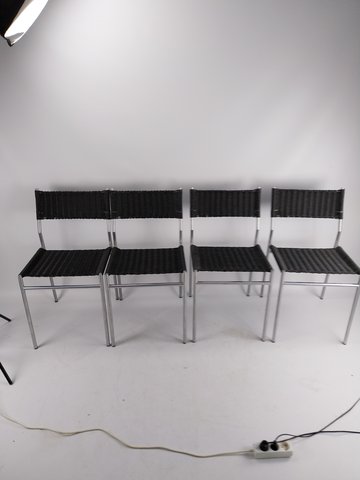 Set of 4 spectrum se05 chairs by martin visser 