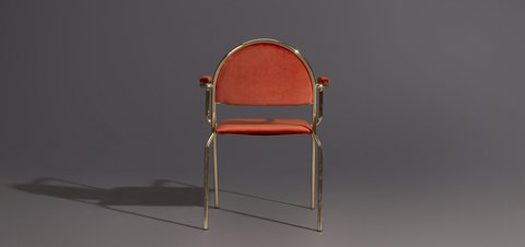 Hollywood Regency stoelen in Volterra 42, met armleuning