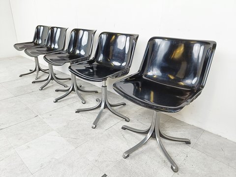 5x Tecno Modus chair by Osvaldo Borsani