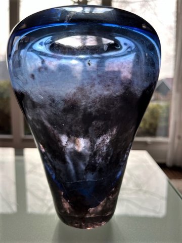 Glass blown vase