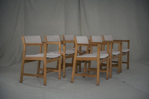 6x Borge Mogensen model 3242 dining chairs