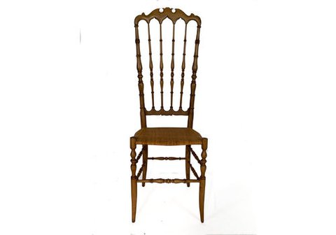 Chiavari Mid Century Gaetone Chair in Walnut