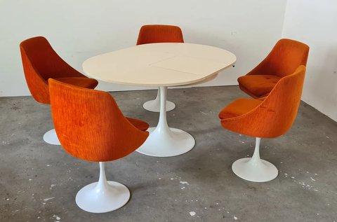 Space age dining room set