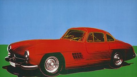 Andy Warhol - Mercedes 300SL, Coupe   uit  1954