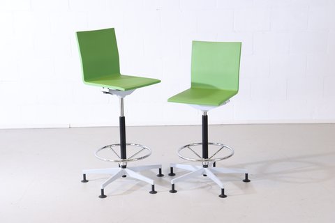2x Vitra .04 hoge werkstoel by Maarten van Severen