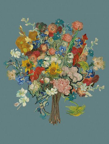 Vincent van Gogh----Vincent,s Flowers (blue)
