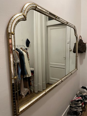 Goudkleurige vintage spiegel