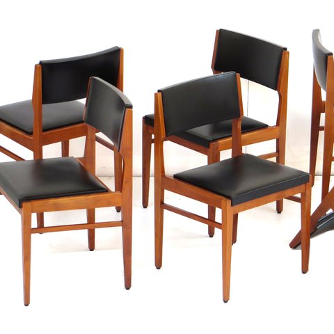 6x Vintage design stoel