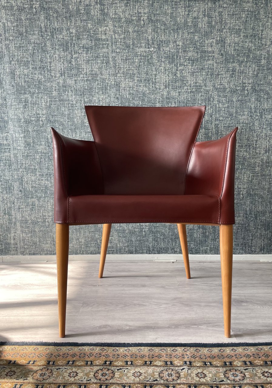 Image 19 of 6x Vintager Matteo Grassi "Vela" fauteuil van Carlo Bartoli