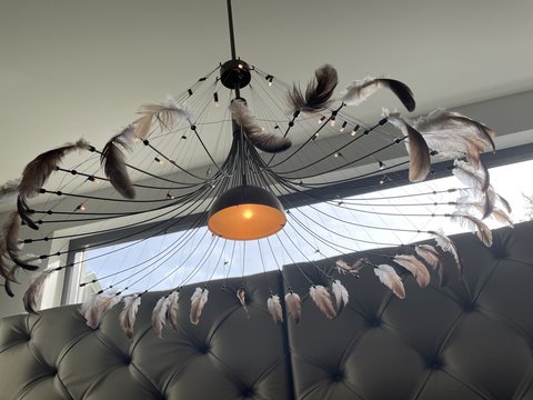 2x Jan Pauwels BIRD hanging lamp (Quasar)