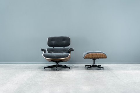 Eames fauteuil + poef