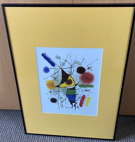Miro poster, nicely framed OR without a frame