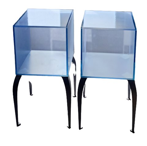 2x Philippe Starck Gelly Glass display / nightstands