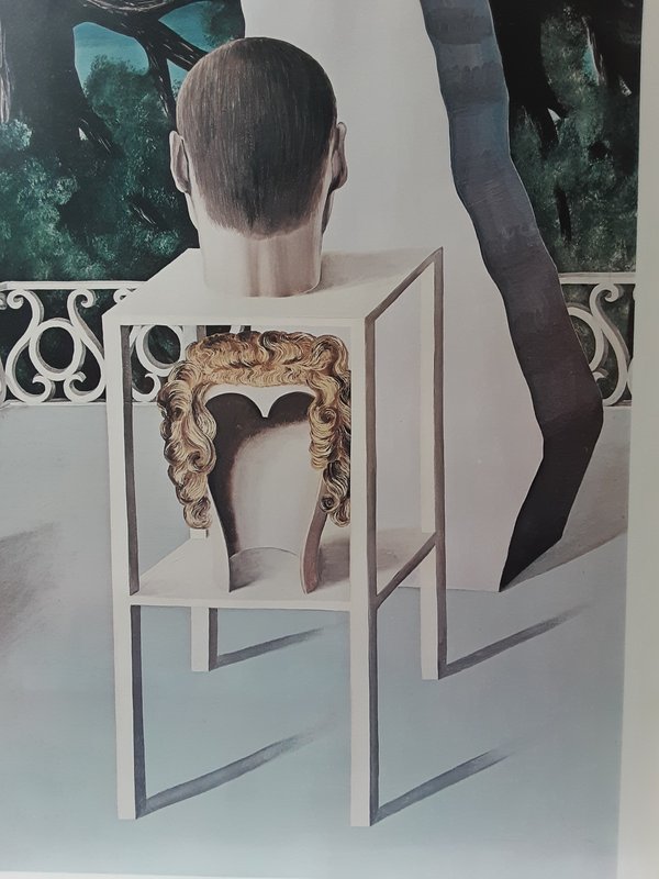 Surrealistisch litho van Rene Margritte prachtig ingelijst