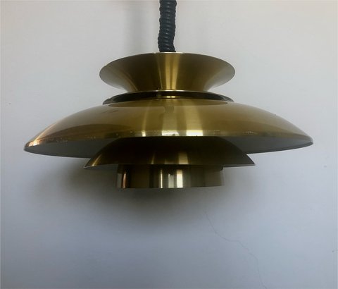 Vintage Deense schalenlamp