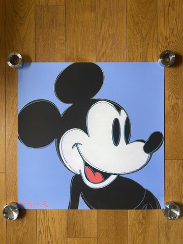 Offset Lithografie Andy Warhol - Mickey Mouse 60 x 60 cm