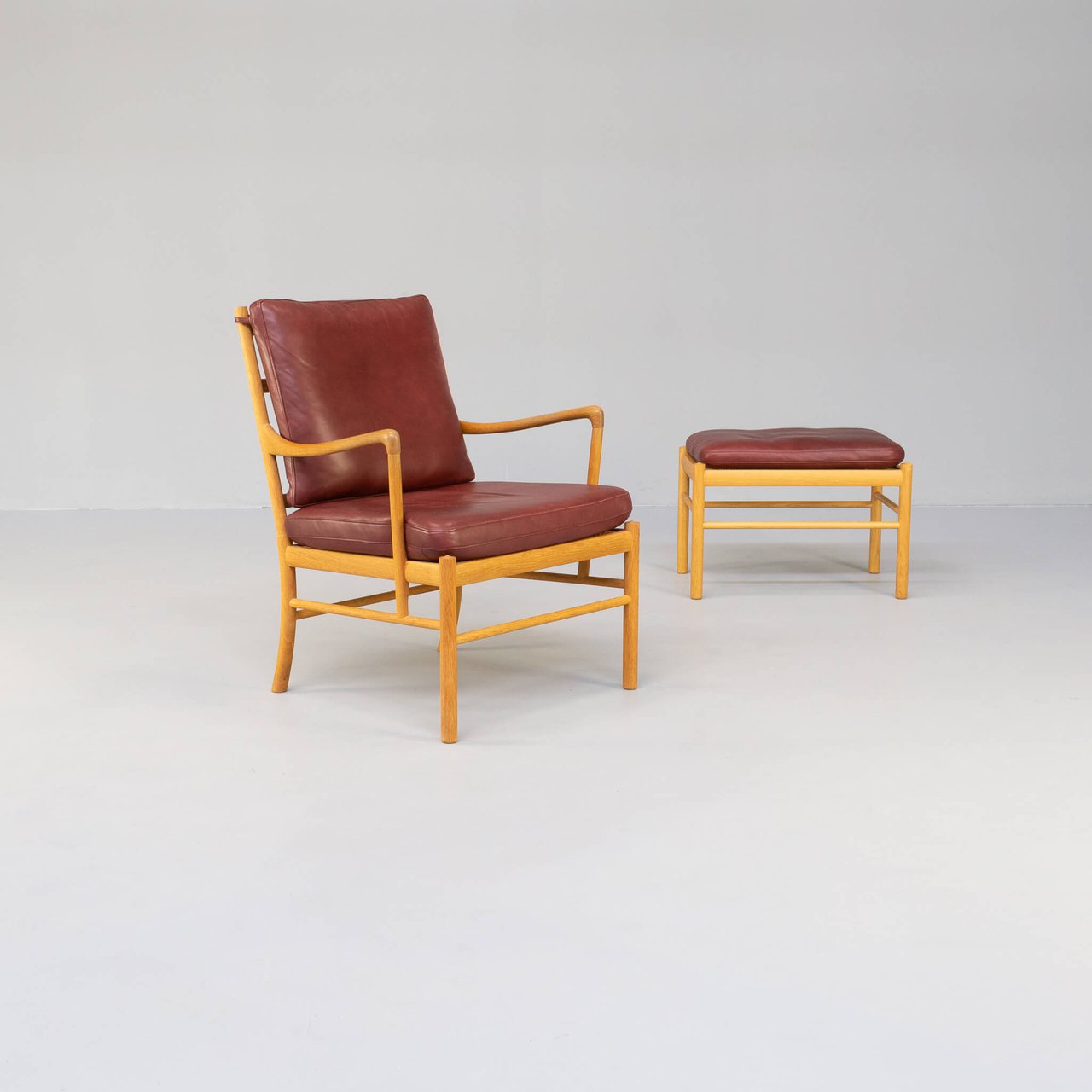 Image 3 of Carl Hansen & Son set Ole Wanscher koloniale fauteuil