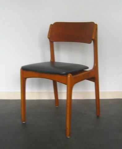 2 x O.D. Furniture Erik Buch teak model 49 chairs