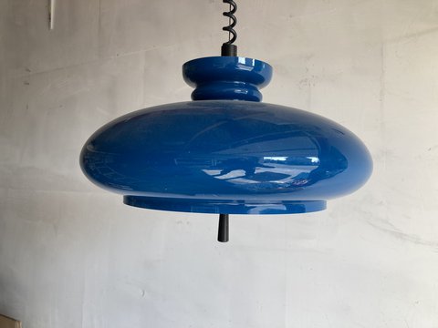 Raak hanglamp Type Bowl kleur Blauw