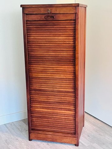 Vintage roller door cabinet