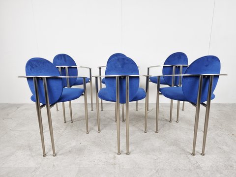 6x Belgo Chrom dining chairs