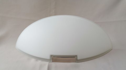 Opaline wit design lamp