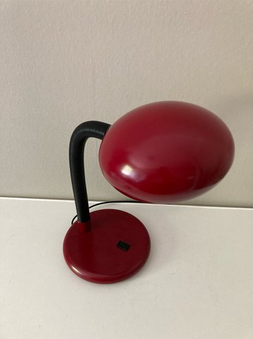 Schmidt-Leuchten rode bureaulamp.