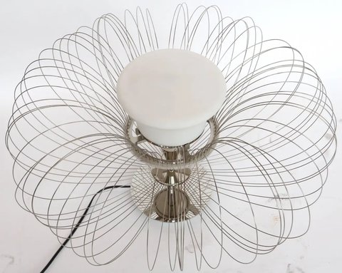 Steel Flower table lamp from Luminara