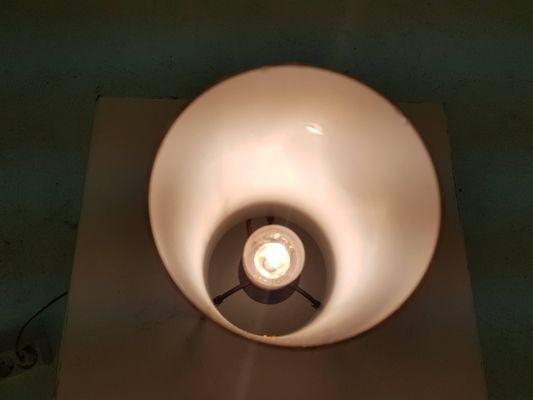 Tafellamp glas en metaal