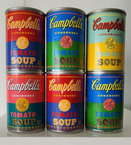 6x Andy Warhol - Campbell's Tomato Soup - Limited