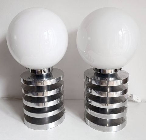 2x Vintage tafellamp