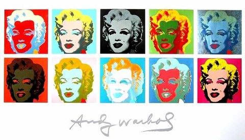 Andy Warhol - Ten Marilyns II