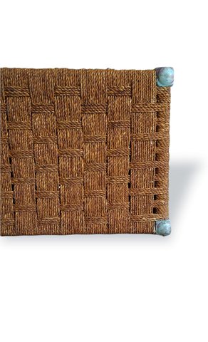 Coffeetable with handwoven seagrass
