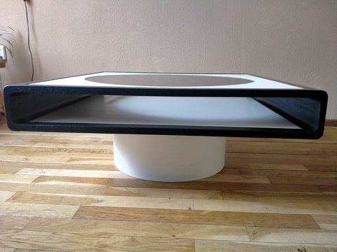 Space Age coffetable wengé Seventies