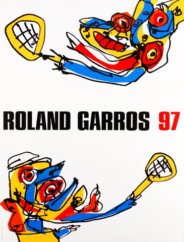 Antonio Saura Offset Roland Garros from 1997