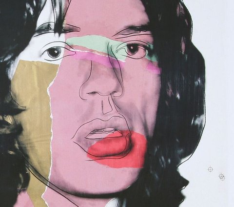 Andy Warhol - Mick Jagger - offset-litho--MET CERTIFICAAT!!!