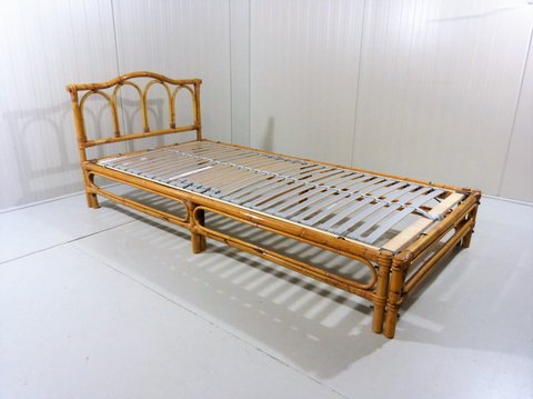 Rotan bed, 1970’s