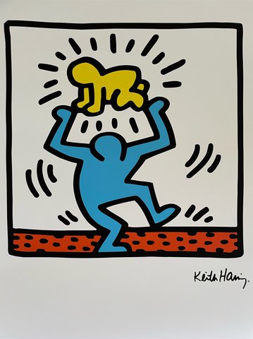 Keith Haring-  Yellow Baby