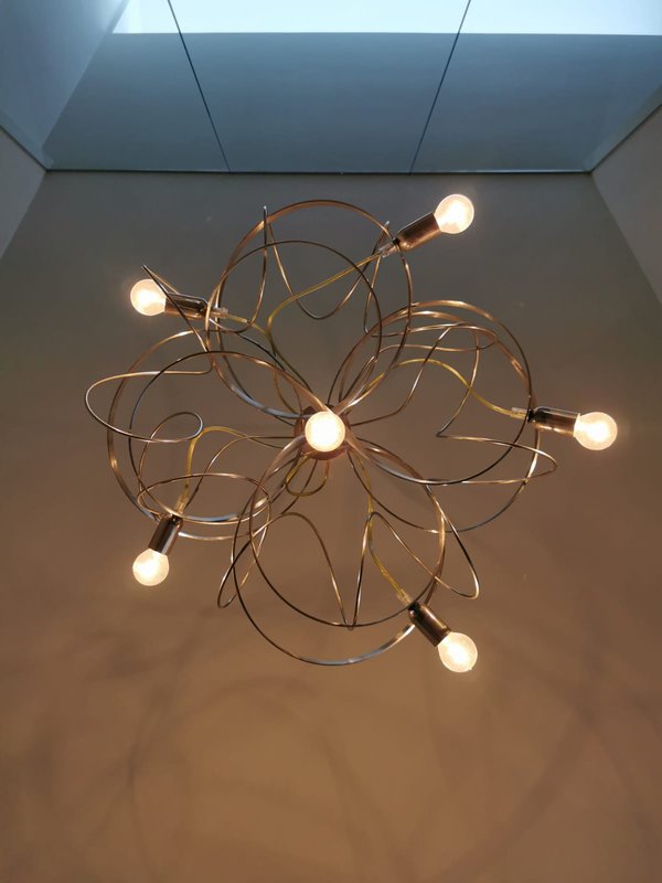 Stainless steel design vide ceiling hanging lamp