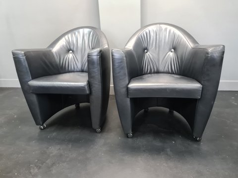 2x Leolux Carabas fauteuils
