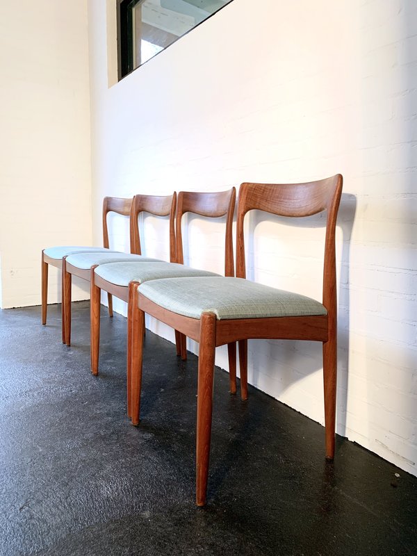 4x Arne Vodder for Vamø, dining chairs