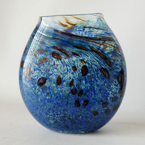 Julia Donnelly - Cobalt blue vase, signed