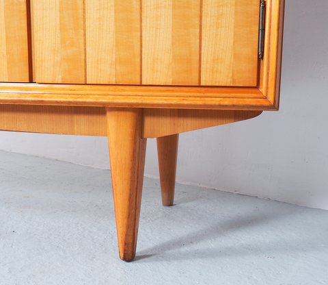 Vintage cherry wood sideboard 1950s