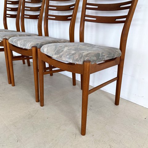 4x Vintage Farstrup dining room chairs, set