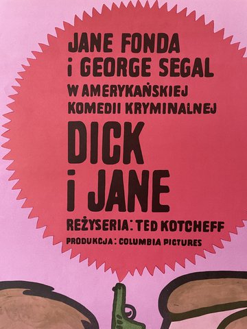 "Dick i Jane" originele Poolse poster door Młodożeniec