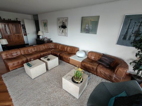 Vintage De Sede DS-11 leren patchwork sofa 70s