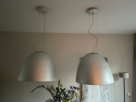 2x Artemide nur hanging lamp