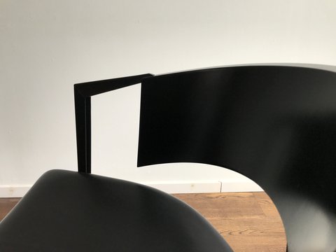 4 zwarte Castelijn SLA design stoelen